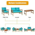 thumbnail image 5 of Yardi Yard Patio Furniture Set 4 Piece, Outdoor Furniture with Coffee Table,Wooden Patio Furniture Set Table Sofa Chair for Garden Balcony Porch, Modern, 5 of 7