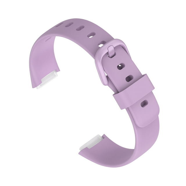 Sport Silicone Replacement Smart Watch Band Sweatproof Waterproof Wristband Watchbands Fitness Straps Compatible for Fitbit Luxe Light Purple