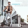 thumbnail image 5 of Electric Scooters for Adults&Teen, 550W Motor 19Mph Top Speed E-Scooter, 21 Miles Range, Folding w/Side Lights, UL2272 Dual Brake & App, 5 of 11