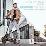Electric Scooters for Adults, 36V 7.5Ah Battery, Collapsible E-Scooter Max 21 MPH, 350W Motor, Built-in Side Lights