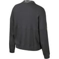 thumbnail image 3 of Women's Colosseum  Heather Charcoal Texas Longhorns OHT Military Appreciation Payback Henley Thermal Sweatshirt, 3 of 4