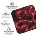 thumbnail image 4 of Kll Square Drink Coasters Set Of 4,Pu Leather Absorbent Coasters Set Decorative Coffee Cup Coasters Housewarming Gift For Home Decor-Red Line, 4 of 9