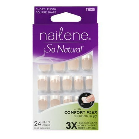 Nailene So Natural Nails, Pink, 36 ct.