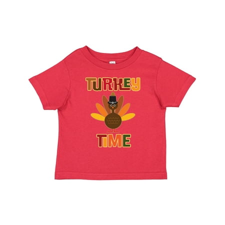 

Inktastic Thanksgiving Turkey Time Gift Toddler Boy or Toddler Girl T-Shirt