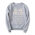 thumbnail image 1 of Gibobby Blusa Mujer Sudadera sin capucha para mujer Sudadera casual de otoño de manga larga Blusa ligera con botones en la parte superior（Gris， XXL), 1 of 5