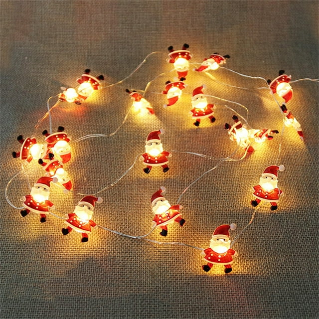 Xihbxyly Guirnalda de Luces de Copo de Nieve, 20 Luces Led, Diseño Flexible, Modos de Encendido/Apagado, Funciona con Pilas, Decoración para Interiores y Exteriores, Navidad, Fiestas, 2 Metros de Lar