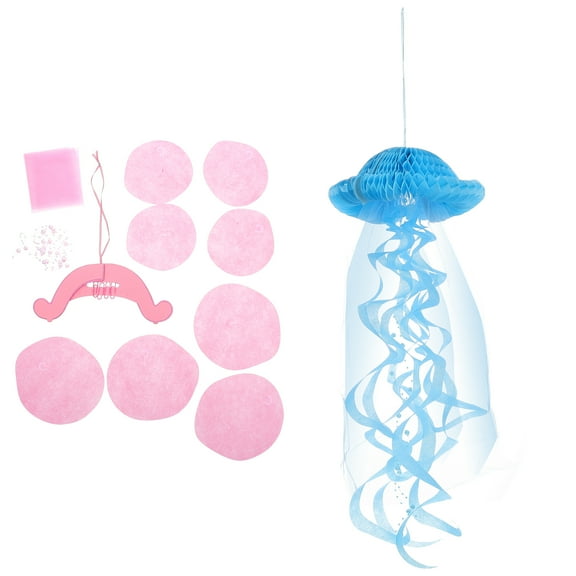 Masteelf 2Pcs Jellyfish Themed Lanterns Colorful Lanterns Birthday Party Decorative Lanterns