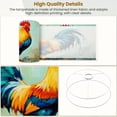 thumbnail image 4 of Linen Drum Lampshades Vibrant Rooster Painting Bold Colors Brushstroke Details 13"x13"x10" Light Shade for Table Lamps Floor Lamp Shades Lampshade Replacement Assembly Required Nursery Decor, 4 of 8