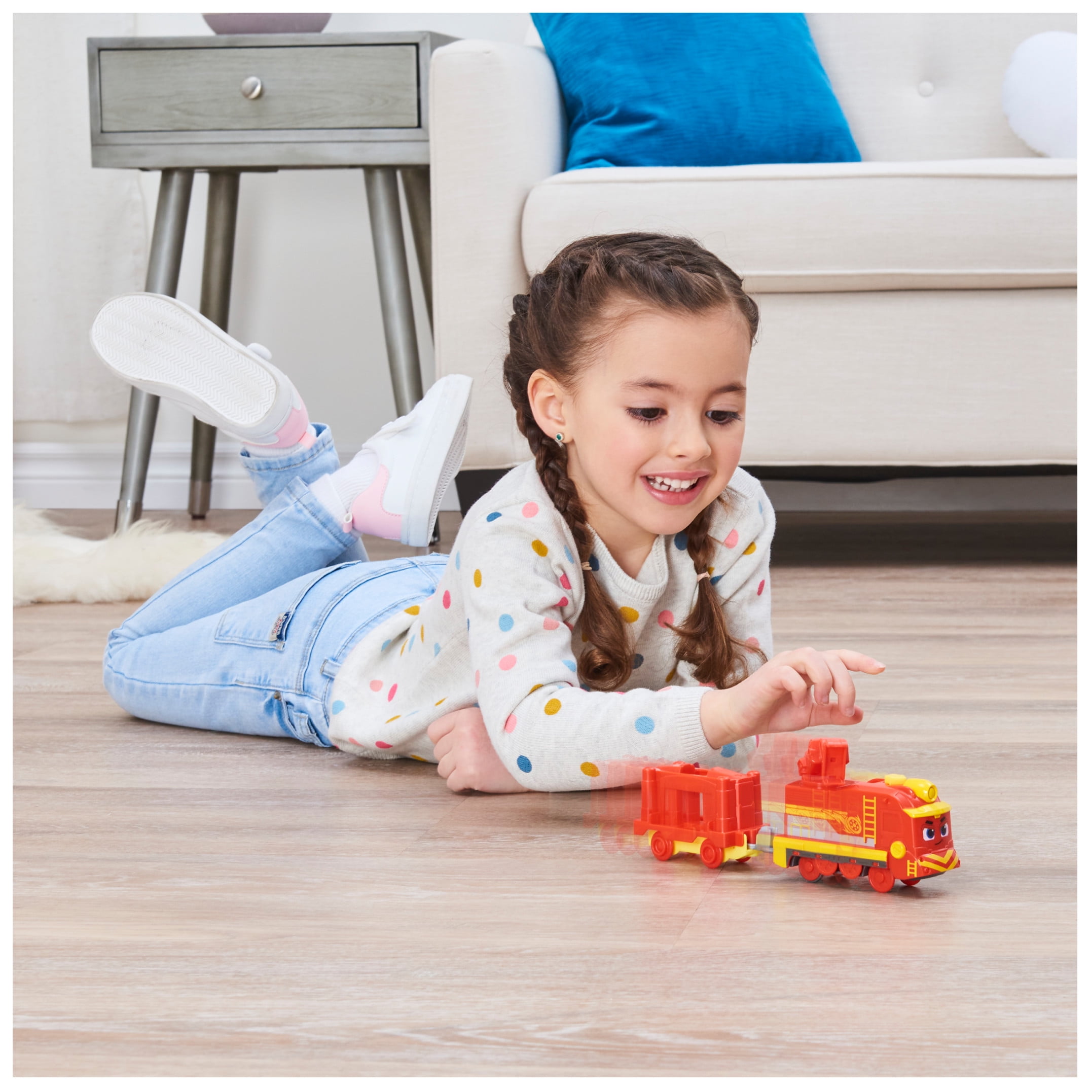 Mighty Express, Freight Nate Motorized Toy Train with Working Tool and Cargo Car, Kids Toys for Ages 3 and up