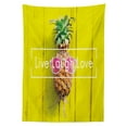 thumbnail image 3 of Ambesonne Live Laugh Love Tablecloth Rectangular Table Cover, Hipster Fruit, 60"x84", Multicolor, 3 of 4