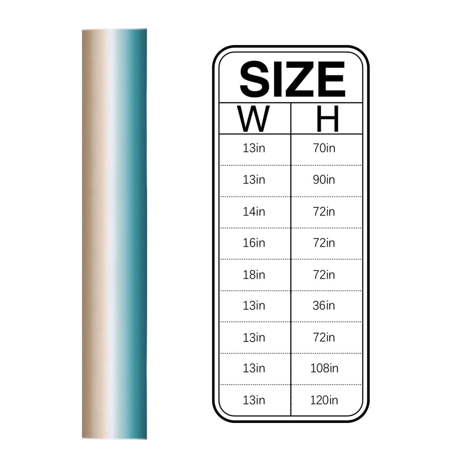 Ldtrchee Gradient, Table Runner 72 Inches, Abstract Ombre Teal Khaki Colored Bed Runner Dresser Scarves Tabletop for Indoor Outdoor Parties/Ceremony/Banquet, 13" x 72"