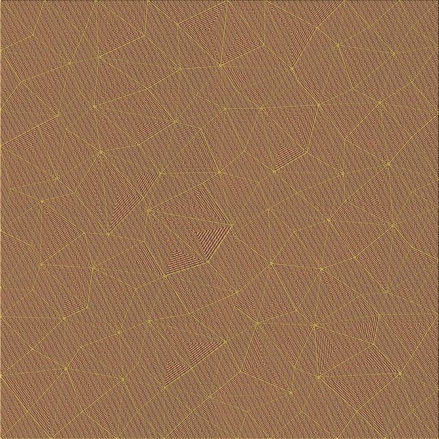 Ahgly Company Tapis d'Intérieur Lavable en Machine Carré Transitionnel Brun Sienne, 7 Pieds Carré