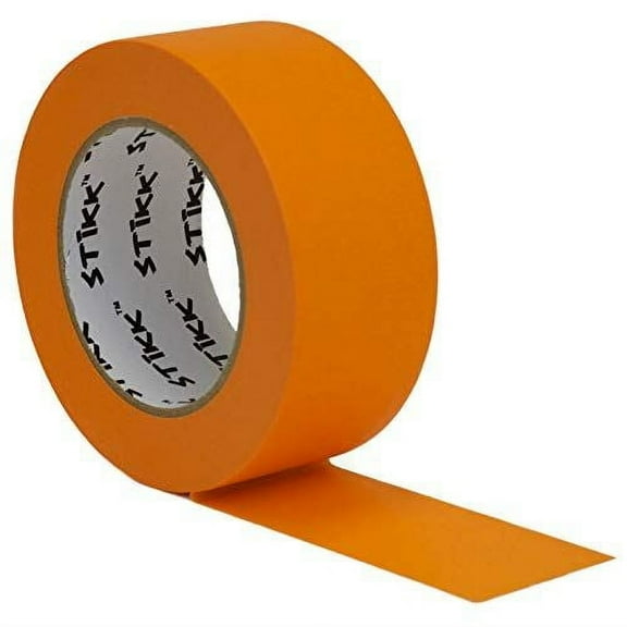 2" inch x 60yd STIKK Orange Painters Tape 14 Day Easy Removal Trim Edge Finishin