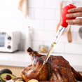 thumbnail image 3 of Jeringa para pavo, jeringa para cocinar de calidad alimentaria para cocinar y hornear en casa, jeringa para cocinar con forma de pera de silicona de calidad que incluye un inyector de acero inoxidable, 3 of 5