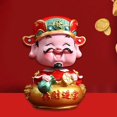 thumbnail image 4 of Traditional Chinese Figurine Statue Sculpture Good Luck Feng Shui Crafts for Housewarming Gift Desktop Bedroom Home Decor D BLESIY Estatua de estatuilla, 4 of 8
