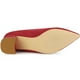 thumbnail image 5 of Zapatos de tacón bajo grueso Allegra K sin cordones para mujer Borgoña EE. UU. 7, 5 of 6