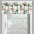 thumbnail image 4 of Ambesonne Hawaii Valance & Curtain, Palm Trees Hibiscus, 55"x36", Reseda Green Pale Pink, 4 of 6