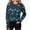 Navy, variant on Irish Clover Knitted Sweater for Women Long Sleeve Crewneck Pullover Tops White M