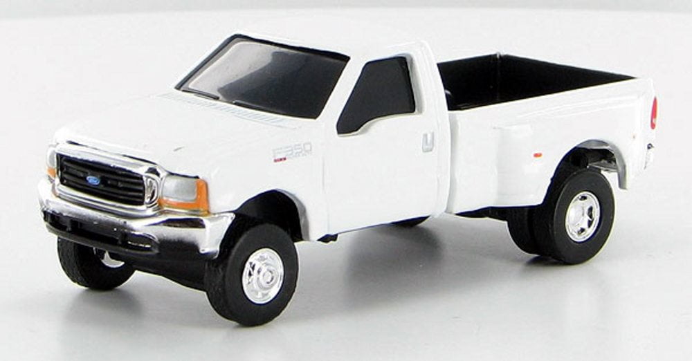 Ford F350 Pickup Truck, White ERTL Collect 'n Play 46238B 1/64 Scale