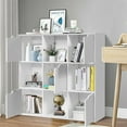 thumbnail image 2 of Gymax 9 Cube Bookcase Cabinet Wood Bookcase Storage Shelves Room Divider Organization, 2 of 10