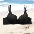 thumbnail image 6 of Hrsba Underwire Bra,Solid Color Lace Push Up Soft Breathable Fabric Gentle Support Regular Wear Intimates for Women, 6 of 6
