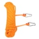 thumbnail image 1 of Soidarity Cuerda de seguridad para buceo con gancho, equipo de cuerda para escalada al aire libre, herramienta de emergencia para bajo el Deportes acuáticos Naranja, 1 of 6