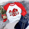 thumbnail image 3 of Camisas Navideñas Para Mujer, Camisetas de Manga Larga, Regalo de Temporada Navideña, Blusa Con Costuras A Juego Para Mujer Odeerbi  ODB205545, 3 of 7
