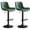 Green, variant on Restworld Adjustable Swivel Counter Height Bar Stools with Back, Set of 4, Modern Dining Barstools with Footrest，Black