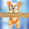 thumbnail image 5 of Solar Light-Small Yellow Dog Simulation Animal Pastoral Pendant Creative Fence Decorative Pendant Creative Cute Resin Solar Energy Outdoor, 5 of 5