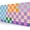 Colorful Checkered, variant on Mushroom Anime Desk Mat, Fairy Forest Large Gaming Mouse Pad for Laptop Computer, Tabletop Magic Play Mats Full Desk Mouse Pads, Fantasy Art XXL Playmat Mousepad