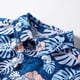 thumbnail image 2 of Gibobby Conjunto Niñas Camisa con estampado tropical para niños Pantalones de playa Ropa para niños Conjunto para niños de viaje junto al mar(Azul, 9-12 Meses), 2 of 5