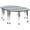 Grey, variant on Flash Furniture Emmy 3 Piece Mobile 86" Oval Wave Flexible Grey Thermal Laminate Activity Table Set-Standard Height Adjustable Legs