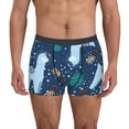 thumbnail image 2 of Goofa Alpaca Astronaut in Space Printed Men's Boxer Briefs Underwear, Moisture-Wicking Underwear, Trunk,Soft and Breathable Cotton Underwear-Medium, 2 of 9