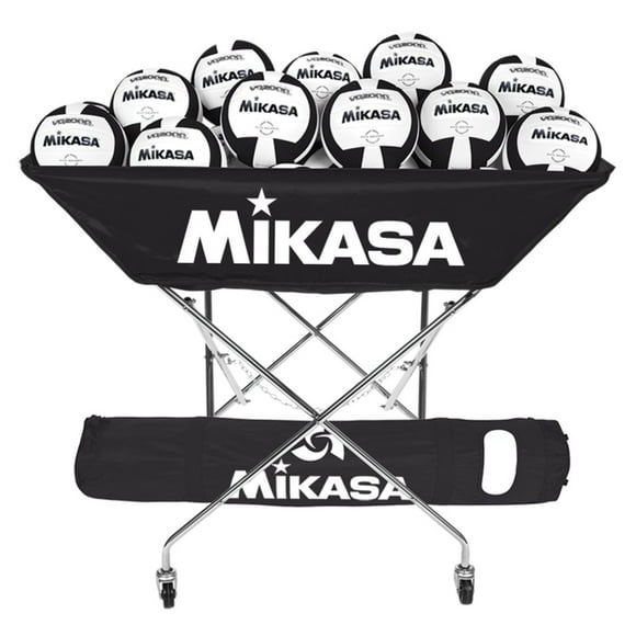 Mikasa Chariot à Balles Hamac Série BCH pour Volley-Ball - Peut Contenir jusqu'à 24 Balles