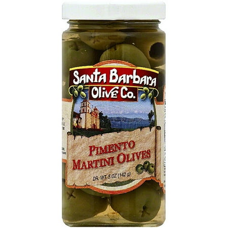 Santa Barbara Olive Co. Martini Pimento Stuffed Olives, 5 oz (Pack of (Best Olives For Dirty Martini)