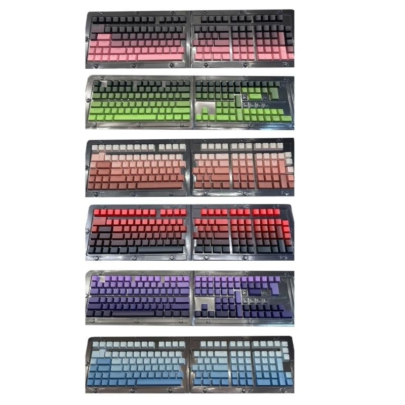 Gradient Keycaps OEM Height Backlit PBT Keycap For Mechanical Gaming Keyboard Switches Keycap Set 130PCS