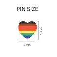 thumbnail image 3 of The Awareness Company Silicone Pride Rainbow Heart Button Pins, 50-Piece, 3 of 6