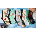 thumbnail image 2 of Foozys Women’s Crew Socks | Sailing Away Tropical Island Novelty Socks | 2 Pair, 2 of 6