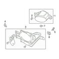 thumbnail image 3 of New Genuine Nissan Sentra Fog Light Lamp Bracket Left (2013-2017) OE 269153RA0A, 3 of 10