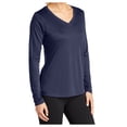 thumbnail image 5 of Yellow Rooster Women's Long Sleeve PosiCharge Competitor V-Neck Tee True Navy 4XL, 5 of 7