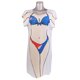 thumbnail image 3 of Bikini Divertido Sunnimix Vestido de mujer Vestido de fiesta en la playa traje de baño azul, 3 of 8
