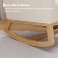 thumbnail image 3 of Rocking Chair Modern,Upholstered Glider Chair for Nursery,Comfy Armchair with Side Pocket for Living Room, 3 of 8