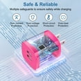 thumbnail image 7 of USB C Charger Fast Charging, 2.1A Dual Port Type C Charger Block with 2pcs Type C Cable 6FT, USB C Brick Cube Wall Charger Adapter Plug Charger Station Power Base Phone Charger Cords, Pink, 7 of 7