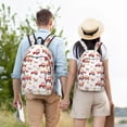 thumbnail image 3 of Vsdgher Tractor With Farm Animals Print Canvas Backpack Travel Rucksack Unisex Knapsack 15.7/17.7Inch Laptop Backpack for Work,College -Medium, 3 of 5