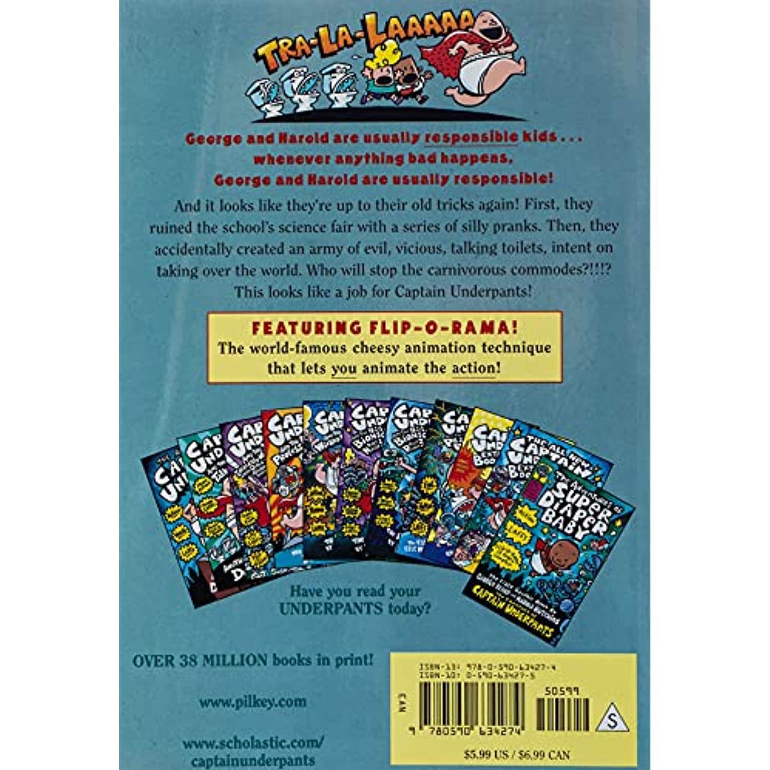 Captain Underpants and the Attack of the Talking Toilets (Captain Underpants #2) (Paperback) - image 2 of 3
