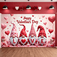 thumbnail image 6 of Cupid Themed Valentine's Day Banner Heart Pattern Love Display Red Color Romantic Heart Backdrop for Valentine's Day Party Romantic Dinner Couple Celebration, 6 of 9