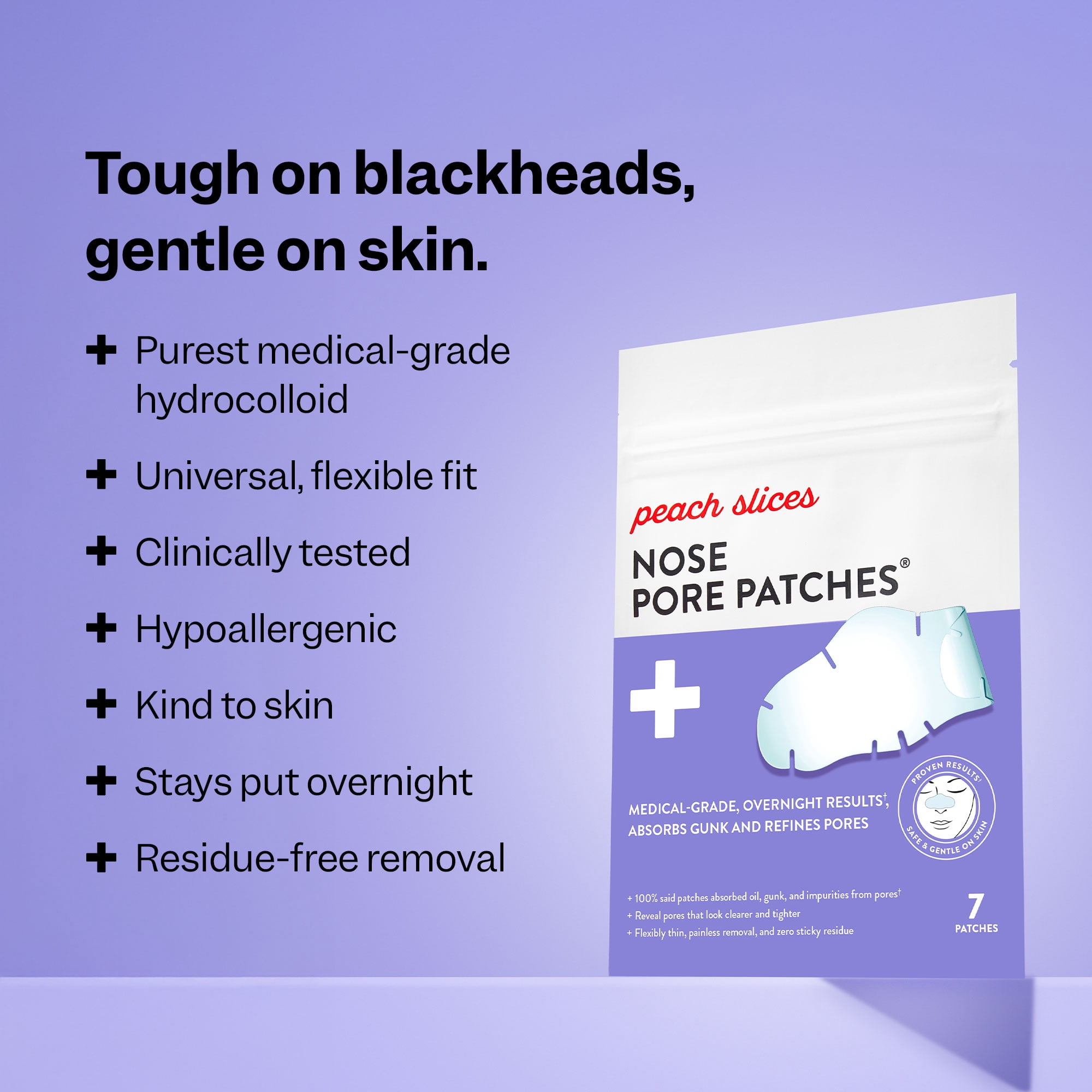 Peach Slices Nose Pore Patches, 7ct