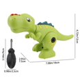 thumbnail image 3 of Dinosaur Toys Take Apart Dinosaur Toys For Kids Dinosaur Toys For 3 4 5 6 7 Year Old Boys Learning Educational Building Construction Toys With Drill Dinosaur Stems For Kids Green, 3 of 3
