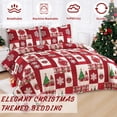 thumbnail image 3 of Beartech Twin Size Christmas Quilt Set Microfiber Bedspread Coverlet Set,Xmas Bedspread Set Red Deer Soft Christmas Quilts Bedspread Set with 1 Quilt & 2 Pillowshams, 3 of 7