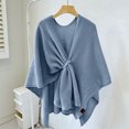 thumbnail image 4 of Shawl Wraps For Women Dressy, Womens Sotf Knit Solid Color Warm Cardigan Scarf Wraps For Evening Weddings Party Spring, 4 of 4